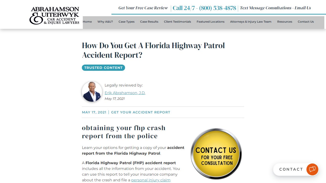 How to Get Your Florida Highway Patrol (FHP) Accident Report | Accident ...